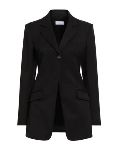 Patrizia Pepe Woman Blazer Black Size 10 Polyester, Elastane