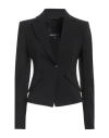 Patrizia Pepe Woman Blazer Black Size 10 Polyester, Elastane