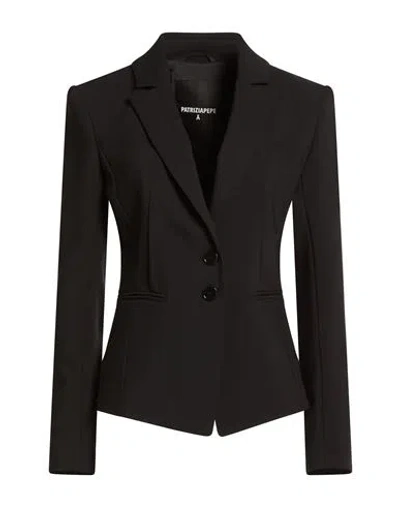 Patrizia Pepe Woman Blazer Black Size 10 Polyester, Viscose, Elastane