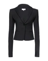 Patrizia Pepe Woman Blazer Black Size 2 Cotton, Polyamide, Elastane
