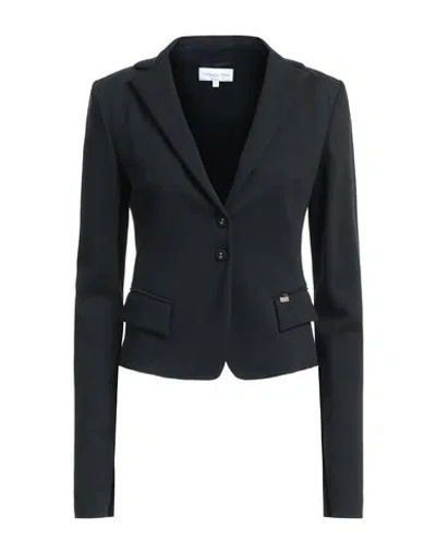 Patrizia Pepe Woman Blazer Black Size 2 Viscose, Polyamide, Elastane