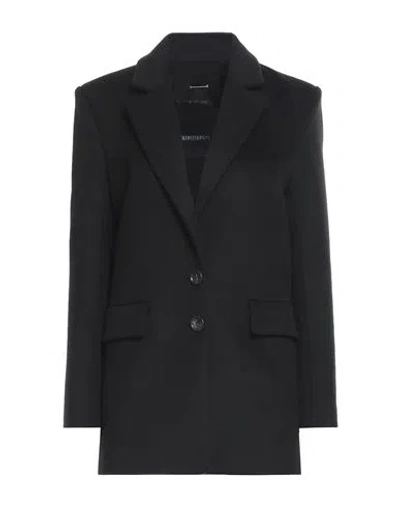 Patrizia Pepe Woman Blazer Black Size 2 Wool, Polyamide