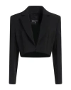 Patrizia Pepe Woman Blazer Black Size 4 Polyester, Viscose, Elastane In Black