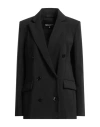 Patrizia Pepe Woman Blazer Black Size 10 Polyester, Elastane