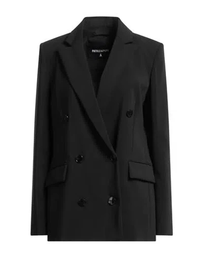 Patrizia Pepe Woman Blazer Black Size 10 Polyester, Elastane