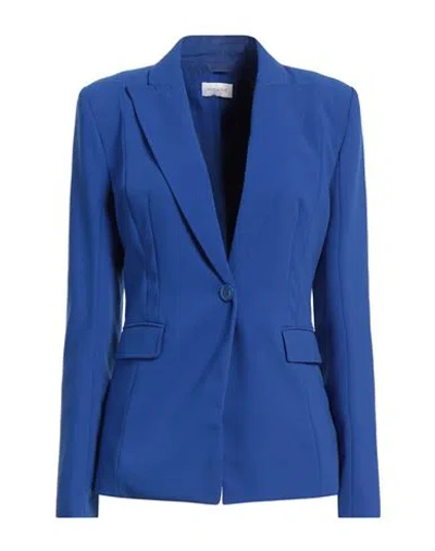 Patrizia Pepe Woman Blazer Blue Size 8 Polyester, Elastane