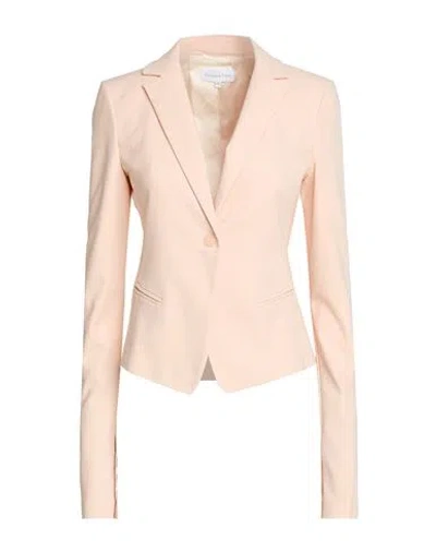 Patrizia Pepe Woman Blazer Blush Size 8 Cotton, Polyamide, Elastane In Pink