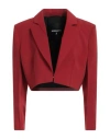Patrizia Pepe Woman Blazer Brick Size 8 Polyester, Elastane In Red