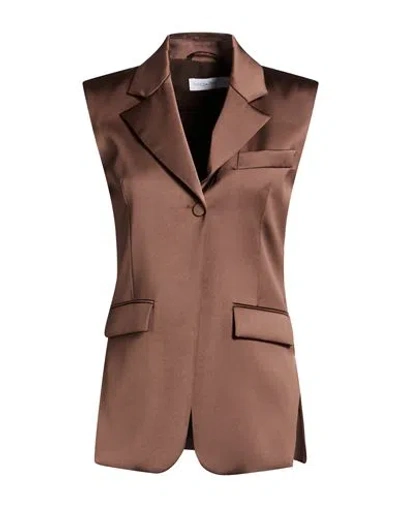 Patrizia Pepe Woman Blazer Brown Size 8 Polyester