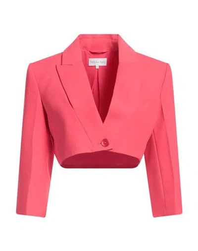 Patrizia Pepe Woman Blazer Coral Size 10 Polyester, Elastane In Pink