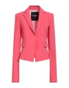 Patrizia Pepe Woman Blazer Salmon Pink Size 4 Cotton, Polyamide, Elastane In Pink