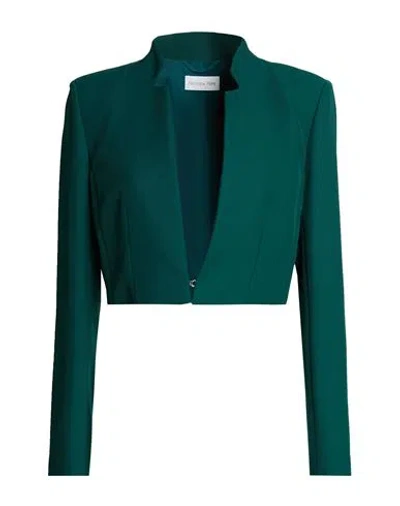 Patrizia Pepe Woman Blazer Dark Green Size 6 Polyester, Elastane