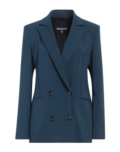 Patrizia Pepe Woman Blazer Deep Teal Size 6 Polyester, Elastane In Green