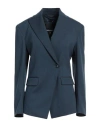 Patrizia Pepe Woman Blazer Deep Teal Size 10 Viscose, Polyamide, Elastane