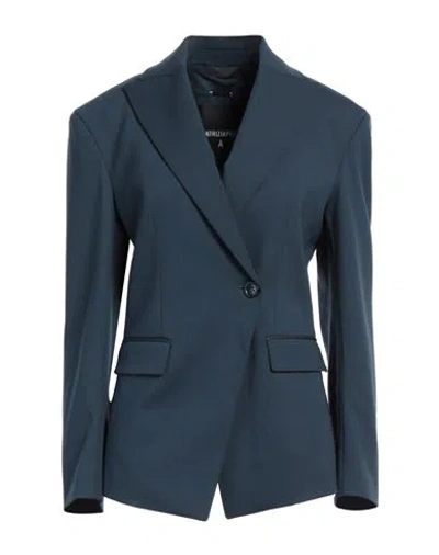 Patrizia Pepe Woman Blazer Deep Teal Size 10 Viscose, Polyamide, Elastane In Green