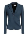 Patrizia Pepe Woman Blazer Deep Teal Size 6 Cotton, Polyamide, Elastane In Green