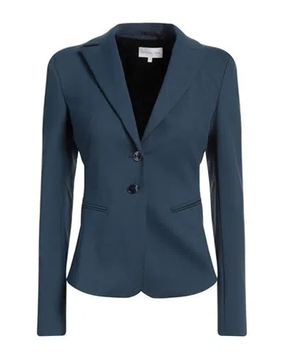 Patrizia Pepe Woman Blazer Deep Teal Size 6 Cotton, Polyamide, Elastane In Green