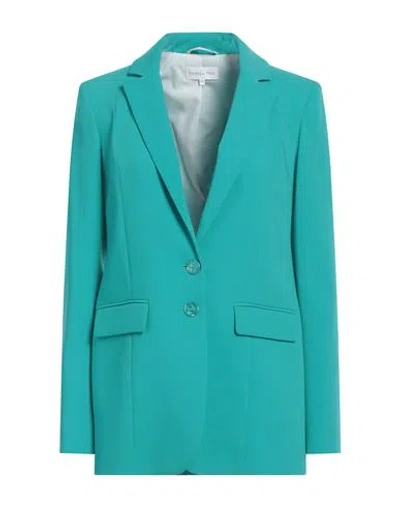 Patrizia Pepe Woman Blazer Emerald Green Size 10 Polyester, Elastane