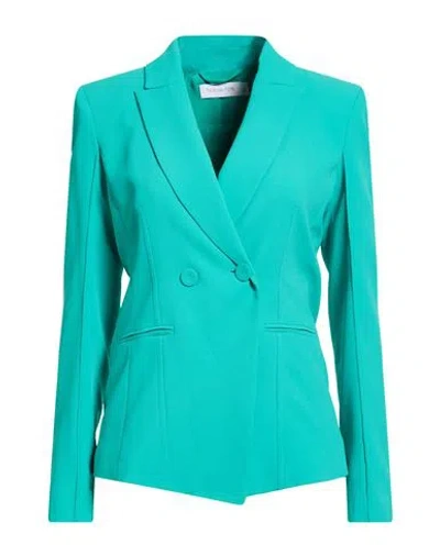 Patrizia Pepe Woman Blazer Green Size 4 Polyester