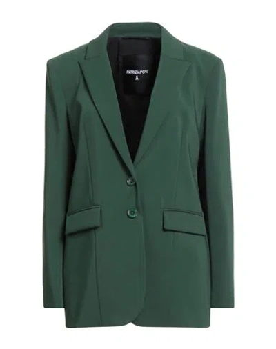 Patrizia Pepe Woman Blazer Green Size 6 Polyester, Elastane
