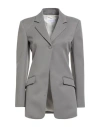 Patrizia Pepe Woman Blazer Grey Size 10 Polyester, Elastane