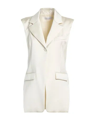 Patrizia Pepe Woman Blazer Ivory Size 8 Polyester In White