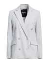 Patrizia Pepe Woman Blazer Light Grey Size 4 Polyester, Elastane
