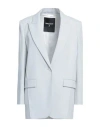 Patrizia Pepe Woman Blazer Light Grey Size 6 Polyester, Elastane In Grey