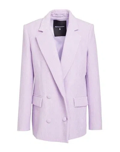 Patrizia Pepe Woman Blazer Lilac Size 8 Polyester, Elastane