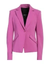 Patrizia Pepe Woman Blazer Mauve Size 10 Polyester, Elastane In Purple