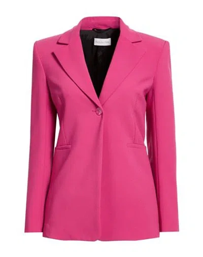 Patrizia Pepe Woman Blazer Mauve Size 2 Polyester, Elastane In Purple