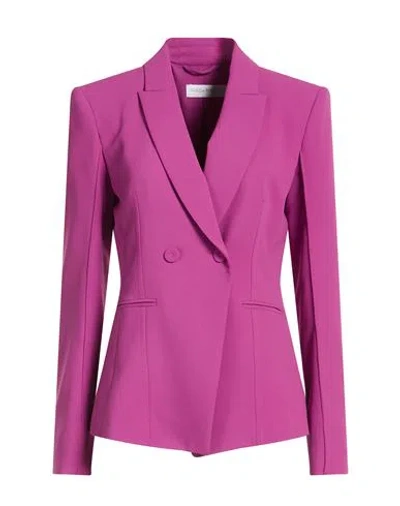 Patrizia Pepe Woman Blazer Mauve Size 2 Polyester In Purple