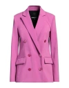 Patrizia Pepe Woman Blazer Mauve Size 4 Polyester, Elastane In Purple