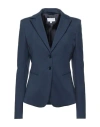Patrizia Pepe Woman Blazer Midnight Blue Size 10 Cotton, Polyamide, Elastane