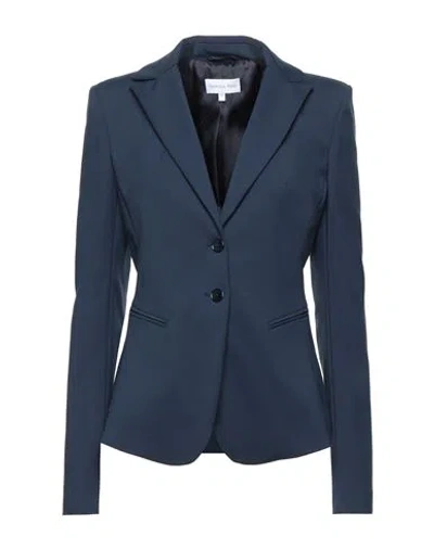 Patrizia Pepe Woman Blazer Midnight Blue Size 10 Cotton, Polyamide, Elastane