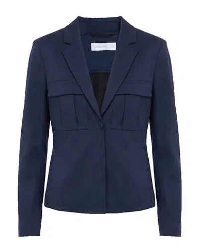 Patrizia Pepe Woman Blazer Midnight Blue Size 6 Cotton, Elastane