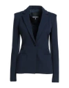 Patrizia Pepe Woman Blazer Midnight Blue Size 8 Viscose, Polyamide, Elastane In Blue
