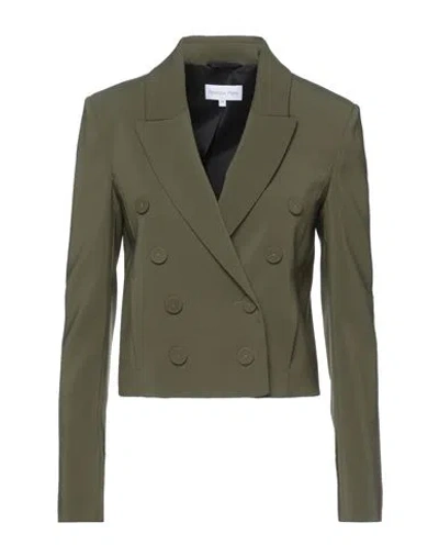Patrizia Pepe Woman Blazer Military Green Size 4 Polyester, Elastane