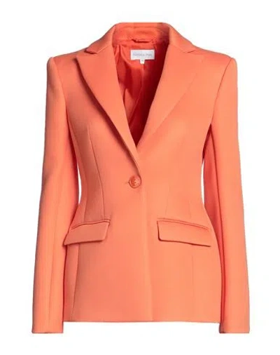 Patrizia Pepe Woman Suit Jacket Orange Size 10 Polyester