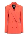 Patrizia Pepe Woman Blazer Orange Size 10 Polyester, Elastane