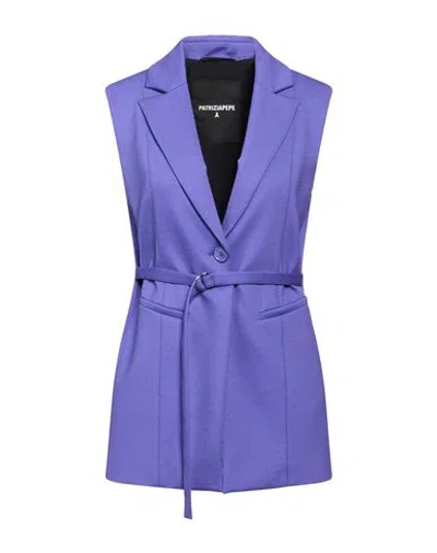 Patrizia Pepe Woman Blazer Purple Size 4 Viscose, Polyamide, Elastane