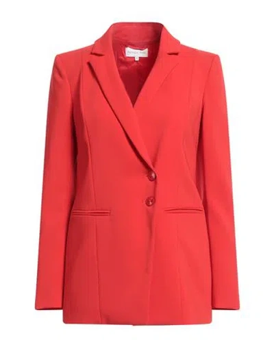 Patrizia Pepe Woman Blazer Red Size 8 Polyester, Elastane