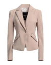 Patrizia Pepe Woman Blazer Sand Size 8 Polyester, Elastane In Beige