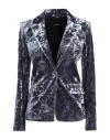 Patrizia Pepe Woman Blazer Slate Blue Size 8 Polyester, Elastane