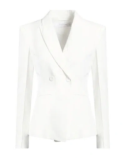 Patrizia Pepe Woman Blazer White Size 4 Polyester