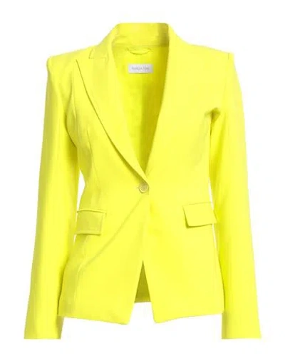 Patrizia Pepe Woman Blazer Yellow Size 2 Polyester, Elastane