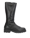 Patrizia Pepe Woman Boot Black Size 5 Calfskin In Black
