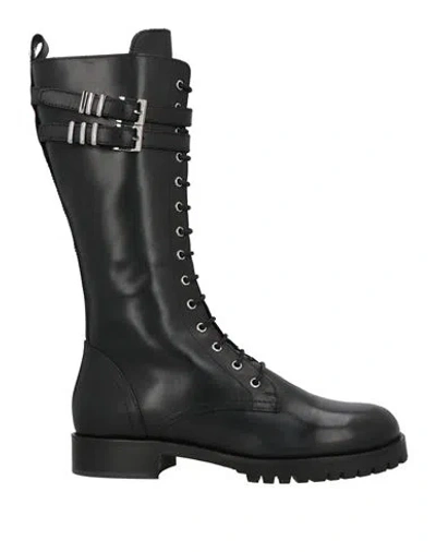Patrizia Pepe Woman Boot Black Size 6 Goat Skin