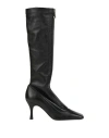 Patrizia Pepe Woman Knee Boots Black Size 7 Soft Leather In Black