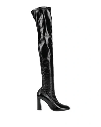 Patrizia Pepe Woman Boot Black Size 8 Textile Fibers